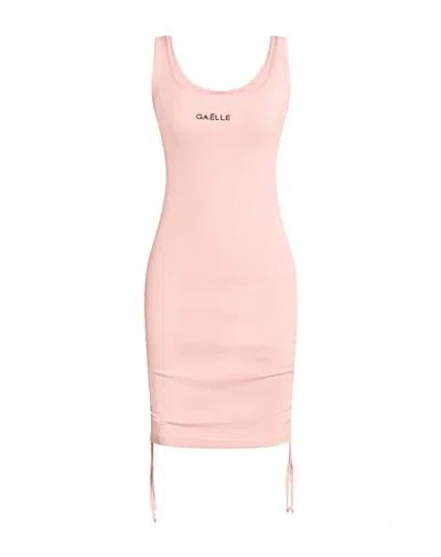 Gaelle Paris Gaëlle Paris Woman Mini Dress Light Pink Size Xs Cotton, Elastane