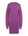 Gaelle Paris Gaëlle Paris Woman Mini Dress Mauve Size 3 Wool, Acrylic In Purple