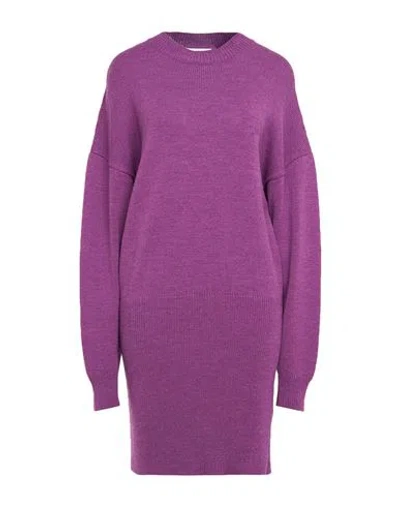 Gaelle Paris Gaëlle Paris Woman Mini Dress Mauve Size 3 Wool, Acrylic In Purple
