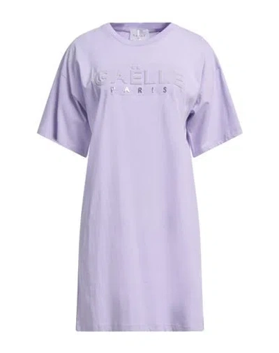 Gaelle Paris Gaëlle Paris Woman Mini Dress Lilac Size 1 Cotton In Purple