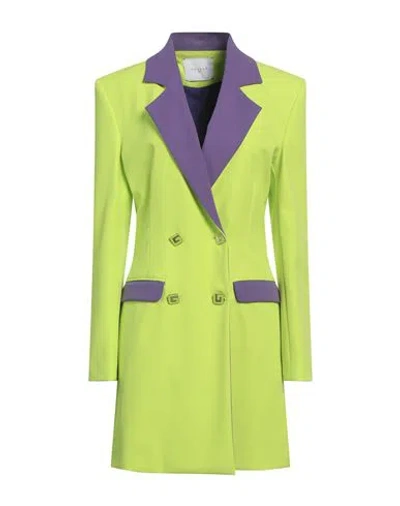 Gaelle Paris Gaëlle Paris Woman Mini Dress Lime Green Size 2 Polyester, Elastane