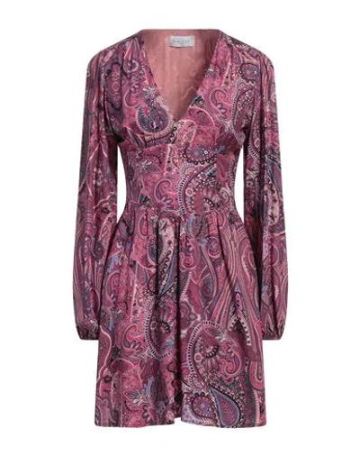 Gaelle Paris Gaëlle Paris Woman Mini Dress Mauve Size 6 Polyester In Purple