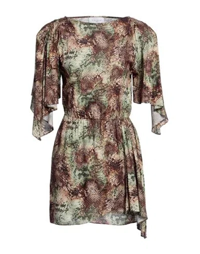 Gaelle Paris Gaëlle Paris Woman Mini Dress Military Green Size 8 Viscose