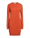 Gaelle Paris Gaëlle Paris Woman Mini Dress Orange Size 1 Wool, Acrylic In Orange