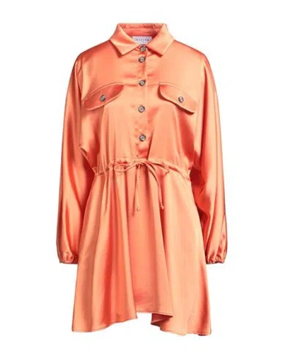 Gaelle Paris Gaëlle Paris Woman Mini Dress Orange Size 4 Polyester