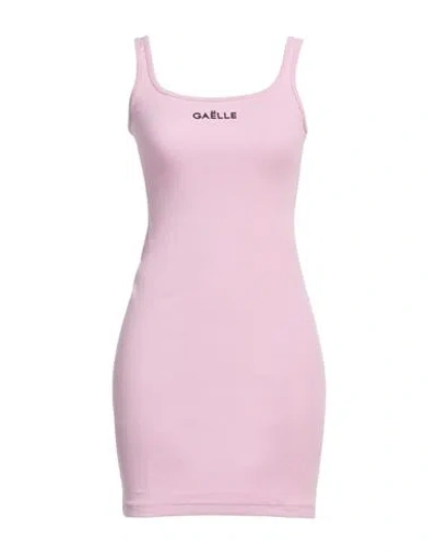 Gaelle Paris Gaëlle Paris Woman Mini Dress Pink Size 3 Cotton, Elastane
