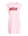 Gaelle Paris Gaëlle Paris Woman Mini Dress Pink Size 3 Cotton, Elastane In Pink