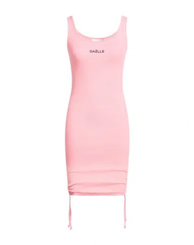 Gaelle Paris Gaëlle Paris Woman Mini Dress Pink Size S Cotton, Elastane