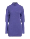 Gaelle Paris Gaëlle Paris Woman Mini Dress Purple Size 2 Viscose, Polyester, Polyamide