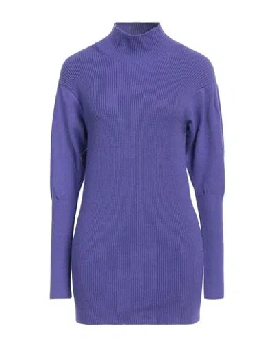 Gaelle Paris Gaëlle Paris Woman Mini Dress Purple Size 2 Viscose, Polyester, Polyamide