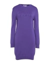 Gaelle Paris Gaëlle Paris Woman Mini Dress Purple Size 1 Wool, Acrylic