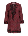 Gaelle Paris Gaëlle Paris Woman Mini Dress Red Size 6 Cotton, Elastane In Red