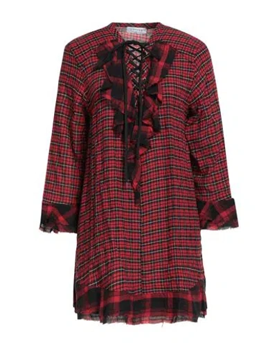 Gaelle Paris Gaëlle Paris Woman Mini Dress Red Size 6 Cotton, Elastane