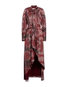 Gaelle Paris Gaëlle Paris Woman Mini Dress Rust Size 6 Polyester In Red
