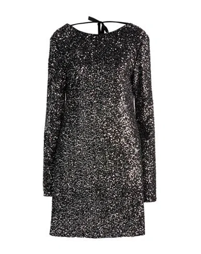 Gaelle Paris Gaëlle Paris Woman Mini Dress Silver Size 6 Polyester