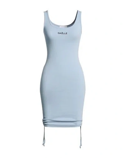 Gaelle Paris Gaëlle Paris Woman Mini Dress Sky Blue Size S Cotton, Elastane
