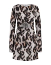 Gaelle Paris Gaëlle Paris Woman Mini Dress Taupe Size 4 Polyester, Elastane