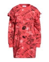 Gaelle Paris Gaëlle Paris Woman Mini Dress Tomato Red Size 3 Cotton