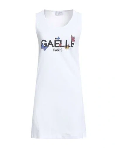 Gaelle Paris Gaëlle Paris Woman Mini Dress White Size 1 Cotton