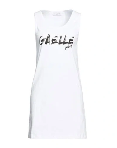 Gaelle Paris Gaëlle Paris Woman Mini Dress White Size 1 Cotton