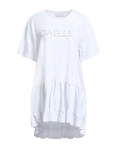 Gaelle Paris Gaëlle Paris Woman Mini Dress White Size 1 Cotton