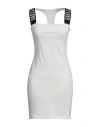 Gaelle Paris Gaëlle Paris Woman Mini Dress White Size 2 Cotton, Polyamide, Elastane In White