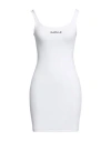 Gaelle Paris Gaëlle Paris Woman Mini Dress White Size 3 Cotton, Elastane