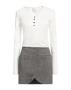 Gaelle Paris Gaëlle Paris Woman Mini Dress White Size 4 Polyester, Viscose, Elastane In White