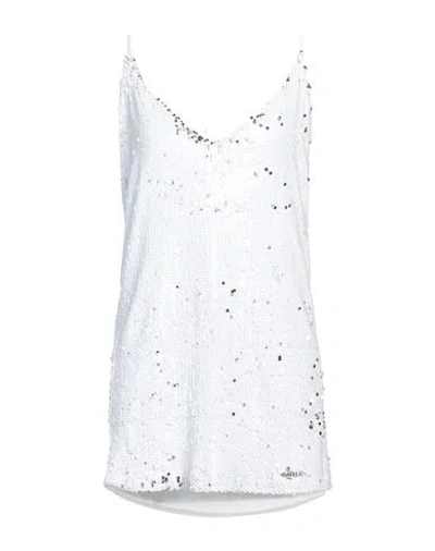 Gaelle Paris Gaëlle Paris Woman Mini Dress White Size 6 Polyester, Elastane