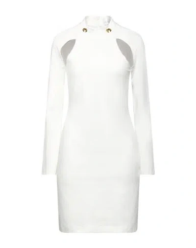 Gaelle Paris Gaëlle Paris Woman Mini Dress White Size 6 Viscose, Polyamide, Elastane, Polyester