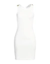 Gaelle Paris Gaëlle Paris Woman Mini Dress White Size 8 Viscose, Polyamide, Elastane, Cotton