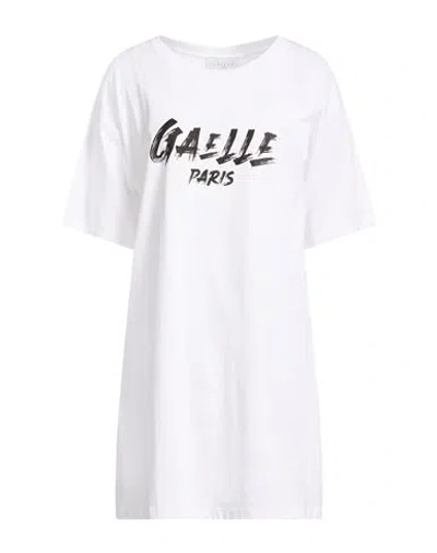 Gaelle Paris Gaëlle Paris Woman Mini Dress White Size Xs Cotton, Elastane