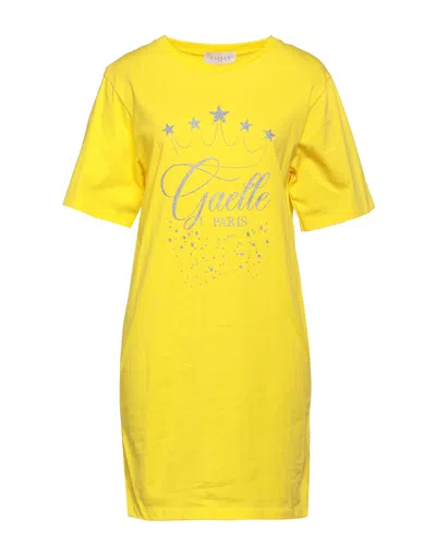 Gaelle Paris Short Dresses In Yellow