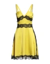 Gaelle Paris Gaëlle Paris Woman Mini Dress Yellow Size 4 Polyester In Yellow