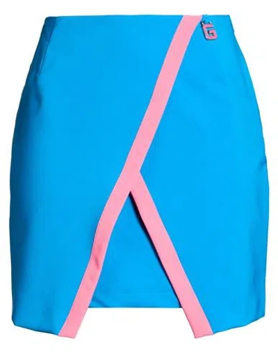 Gaelle Paris Gaëlle Paris Woman Mini Skirt Azure Size 8 Polyester, Elastane In Blue