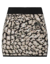 Gaelle Paris Gaëlle Paris Woman Mini Skirt Beige Size 3 Acrylic, Viscose, Wool In Beige