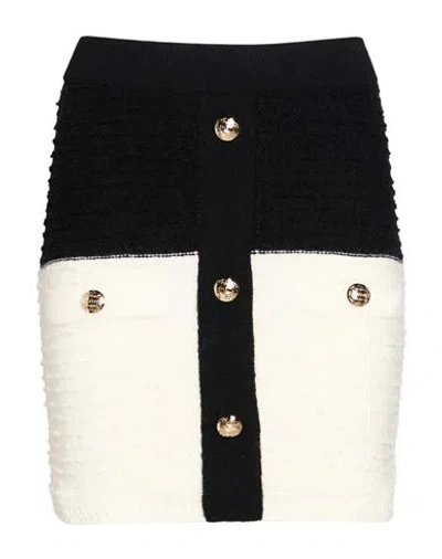 Gaelle Paris Gaëlle Paris Woman Mini Skirt Black Size 0 Acrylic, Wool, Polyamide, Polyester, Viscose