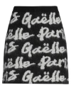 Gaelle Paris Gaëlle Paris Woman Mini Skirt Black Size 1 Synthetic Fibers, Polyamide, Wool, Mohair Wool, Cashmere