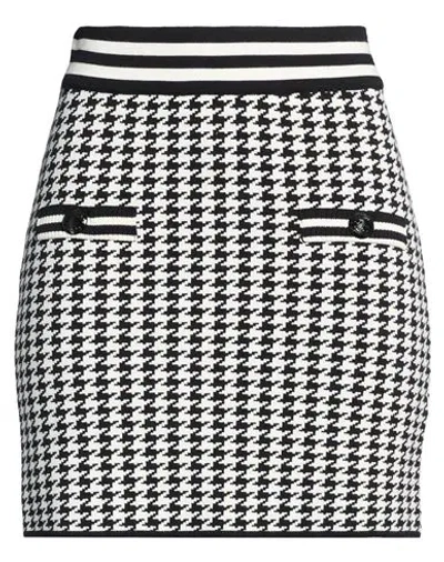 Gaelle Paris Gaëlle Paris Woman Mini Skirt Black Size 2 Viscose, Acrylic, Elastane