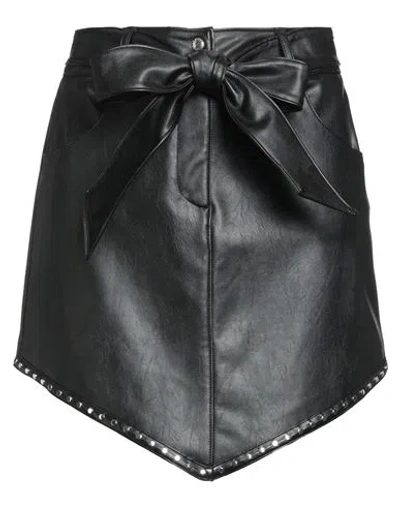 Gaelle Paris Gaëlle Paris Woman Mini Skirt Black Size 2 Viscose, Polyurethane