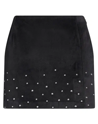 Gaelle Paris Gaëlle Paris Woman Mini Skirt Black Size 4 Polyester, Elastane