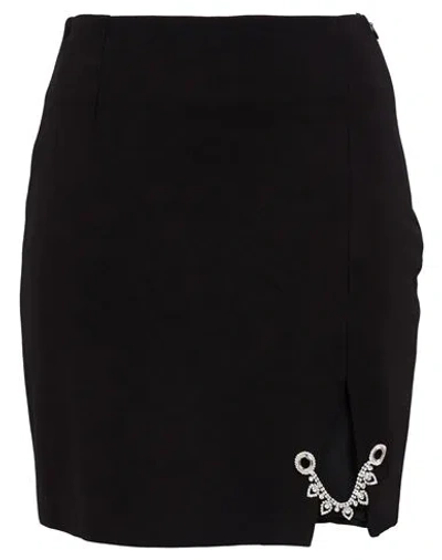 Gaelle Paris Gaëlle Paris Woman Mini Skirt Black Size 4 Viscose, Polyamide, Elastane