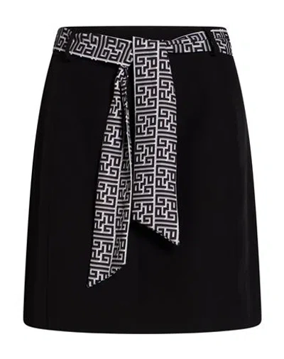 Gaelle Paris Gaëlle Paris Woman Mini Skirt Black Size 6 Polyester, Elastane