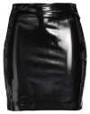 Gaelle Paris Gaëlle Paris Woman Mini Skirt Black Size 6 Polyester, Elastane, Cotton In Black