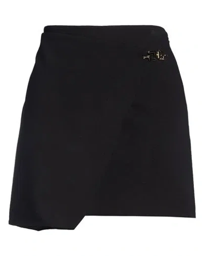 Gaelle Paris Gaëlle Paris Woman Mini Skirt Black Size 6 Rayon, Polyamide, Elastane In Blue