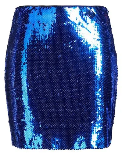 Gaelle Paris Gaëlle Paris Woman Mini Skirt Bright Blue Size 2 Polyester, Elastane
