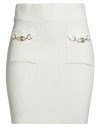 Gaelle Paris Gaëlle Paris Woman Mini Skirt Cream Size 1 Viscose, Polyester, Polyamide In White