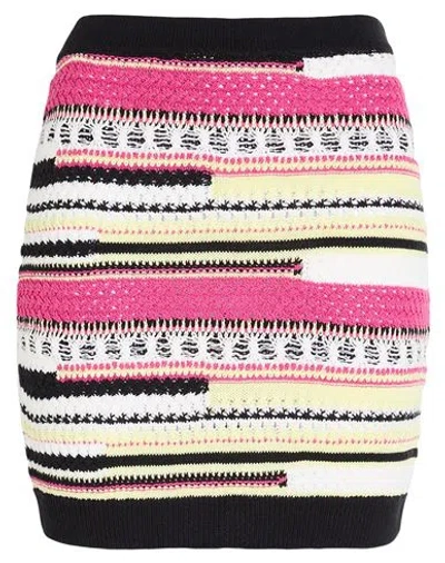 Gaelle Paris Gaëlle Paris Woman Mini Skirt Fuchsia Size 1 Organic Cotton, Acrylic In Pink