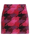 Gaelle Paris Gaëlle Paris Woman Mini Skirt Fuchsia Size 6 Wool, Polyester