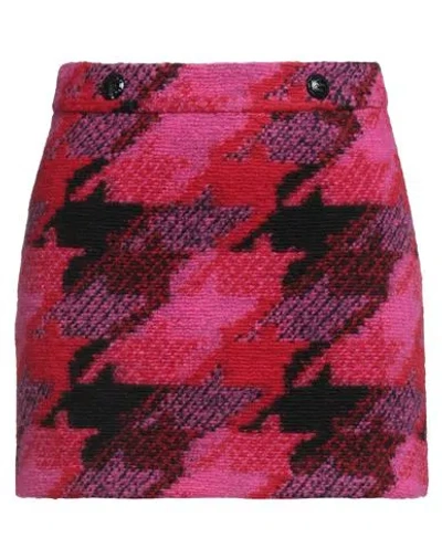 Gaelle Paris Gaëlle Paris Woman Mini Skirt Fuchsia Size 6 Wool, Polyester